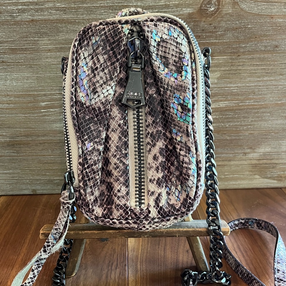 Aimee Kestenberg Leather Snake Print Crossbody